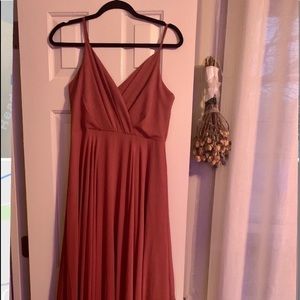 Lulu’s All About Love Rusty Rose Dress Size L